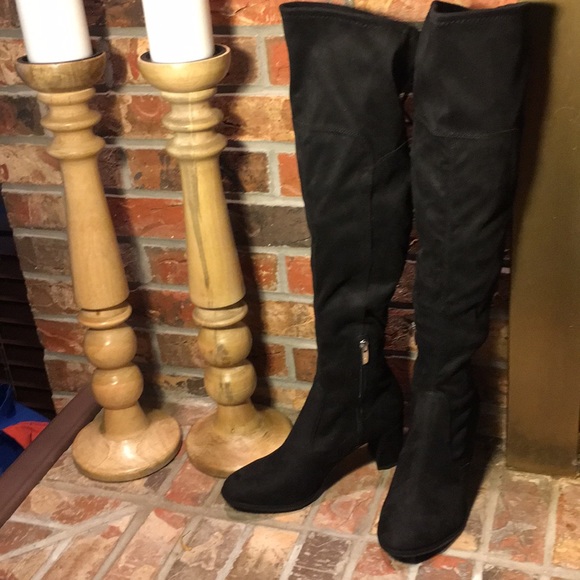 NWOB Marc Fisher Over the Knee Faux Suede Boots - Picture 4 of 8